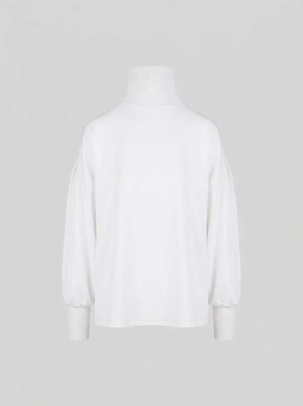 BLUSA IN TWILL DI MISTO SETA
