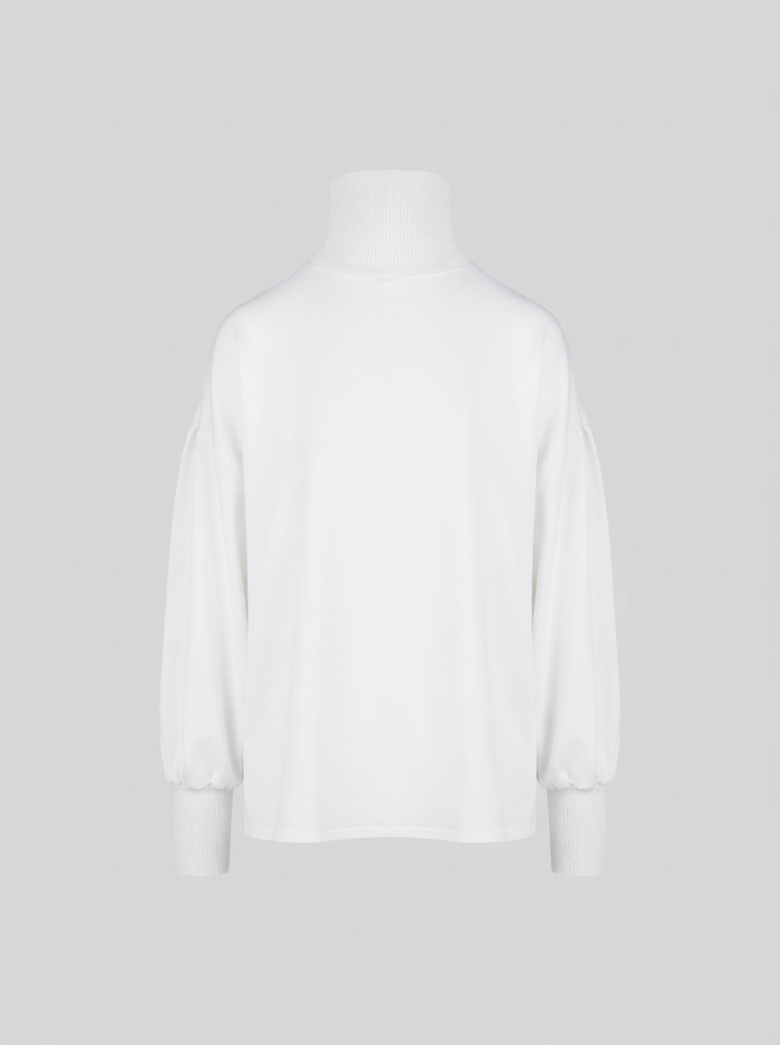 BLUSA IN TWILL DI MISTO SETA