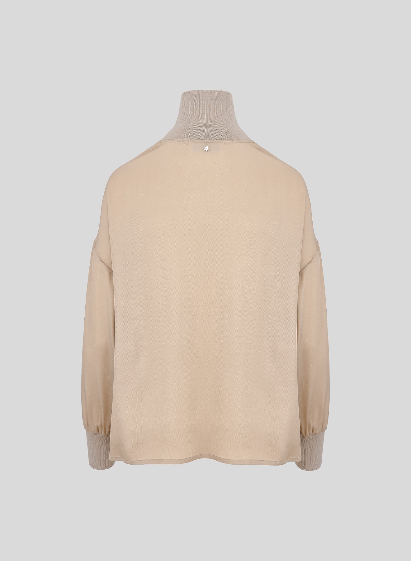 SILK BLEND TWILL BLOUSE