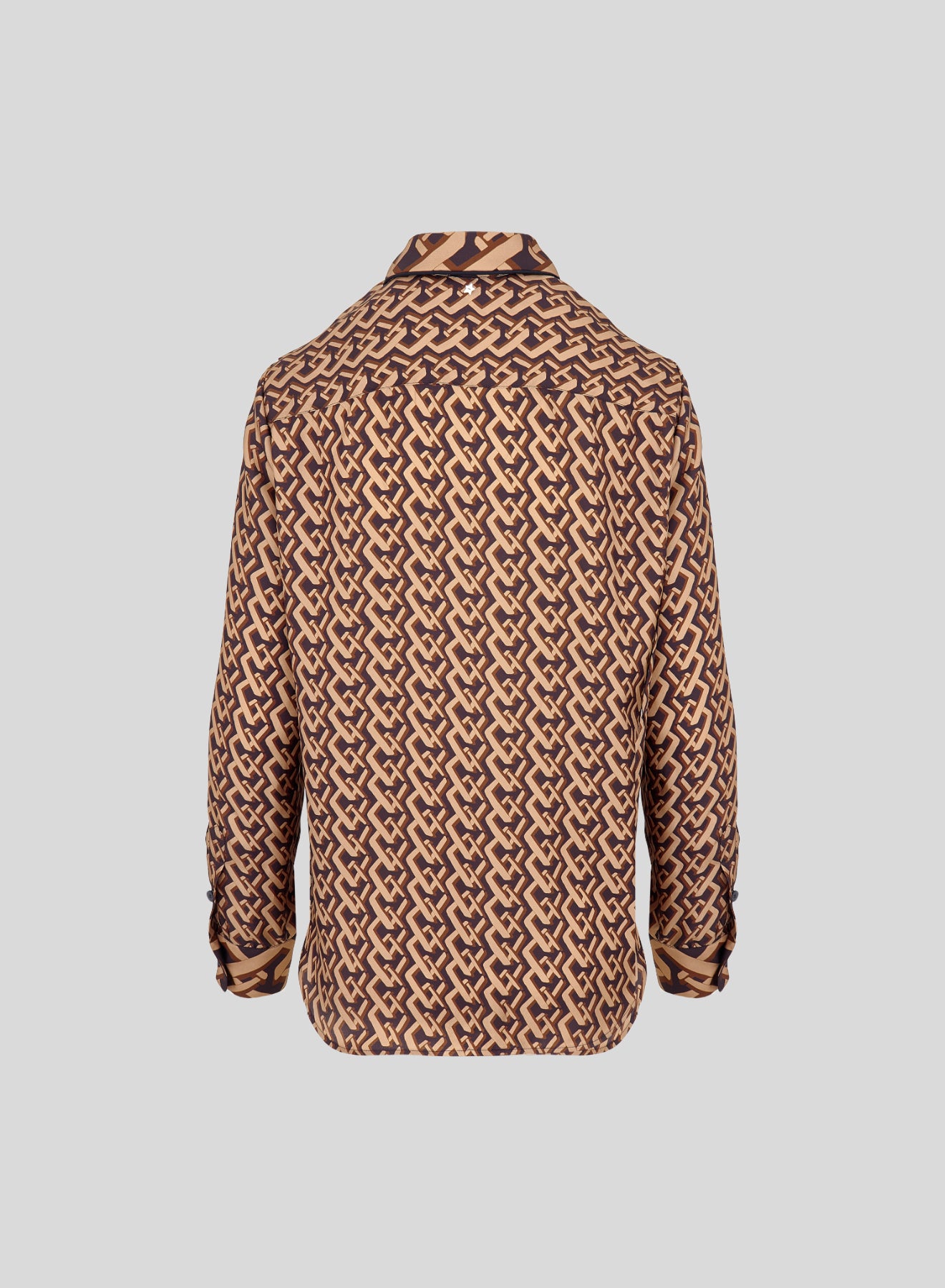 CLASSIC SILK TWILL SHIRT WITH TIE PRINT