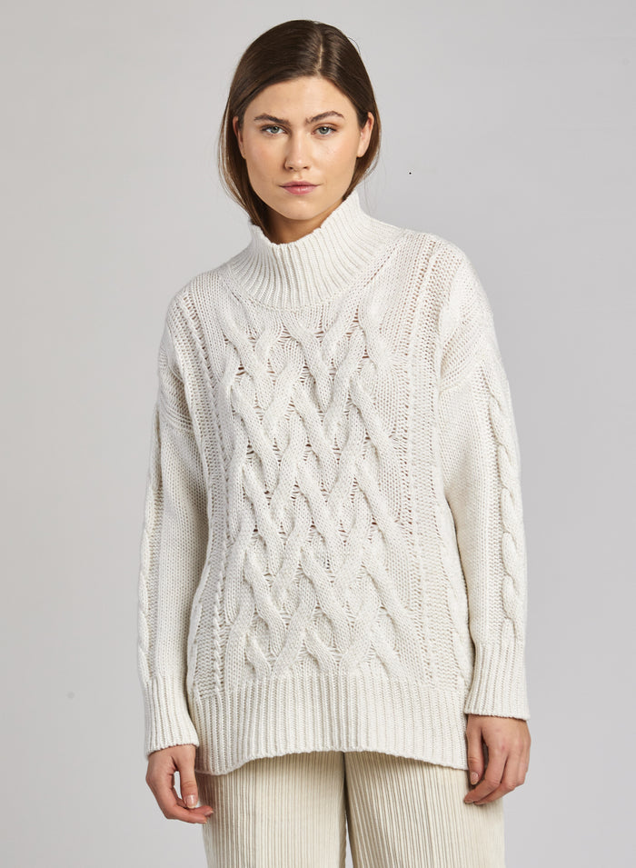 TURTLE-NECK IN BLENDED CASHMERE
