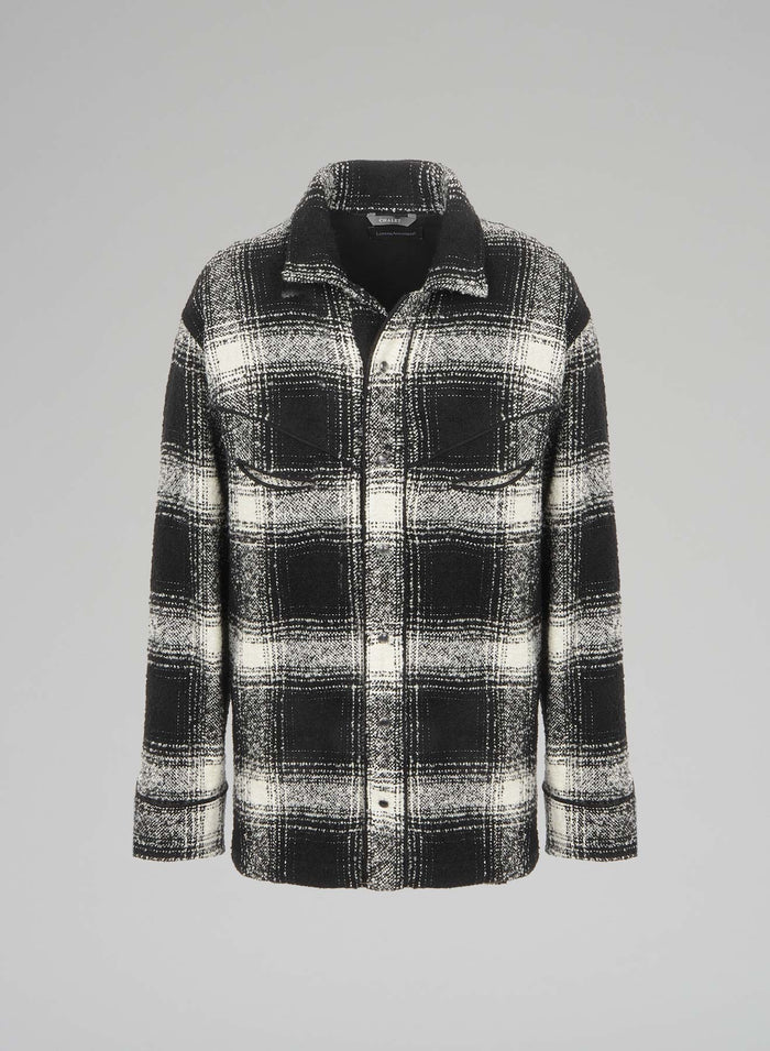 OVERSHIRT IN BLENDED WOOL