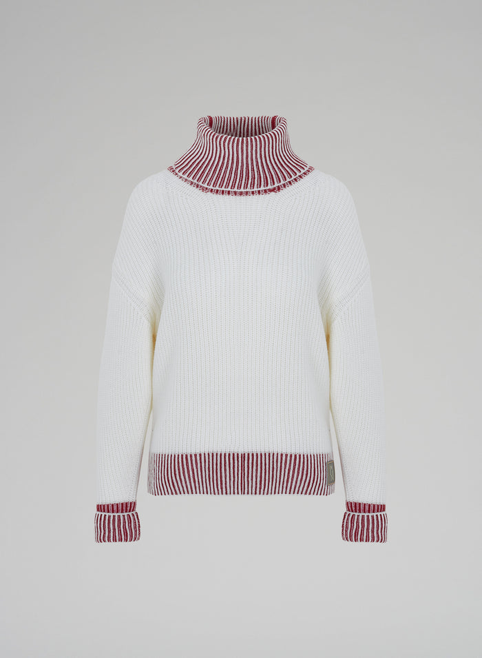 MAGLIA IN LANA BICOLOR