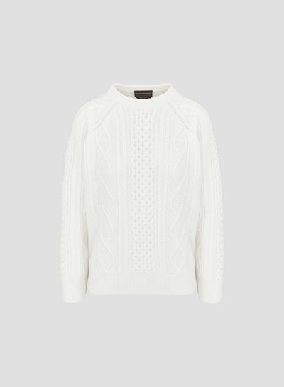 FISHERMAN WOOL CREWNECK SWEATER