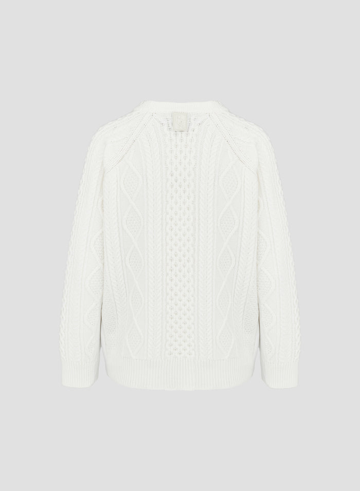 FISHERMAN WOOL CREWNECK SWEATER