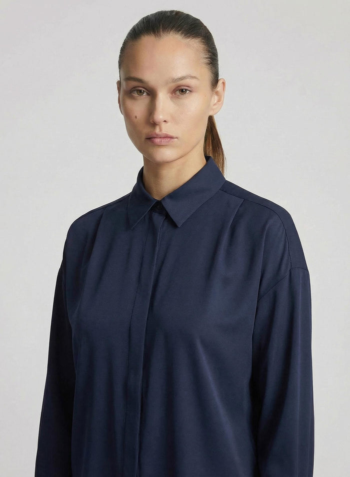 SILK BLEND TWILL CLASSIC SHIRT
