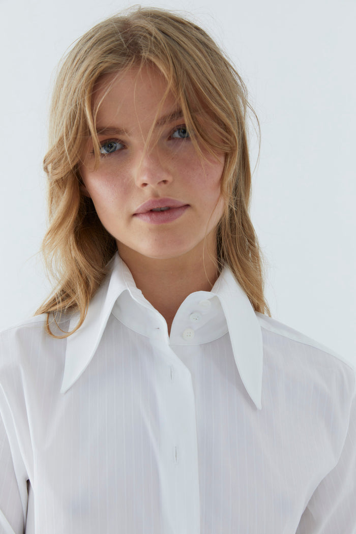 COTTON PINSTRIPES SHIRT
