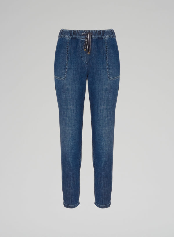 JOGGERS IN DENIM