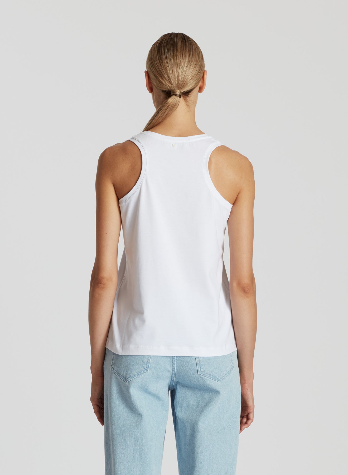 COTTON T-SHIRT WITH SILK TWILL PRINT