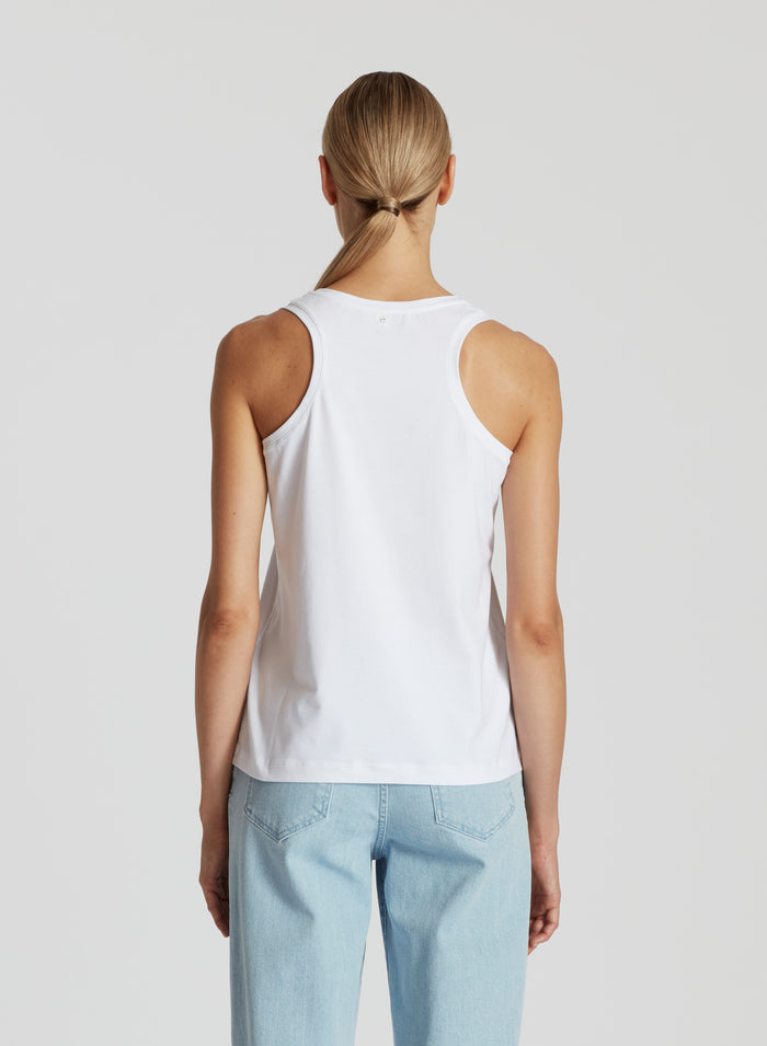 COTTON T-SHIRT WITH SILK TWILL PRINT