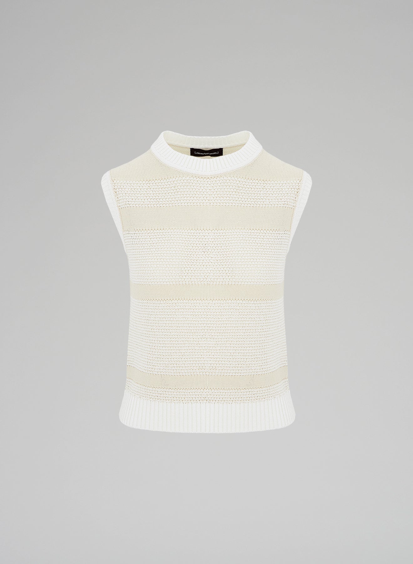 Mavra Women's Ribbed Turtleneck Top, Egret White - KT0164F