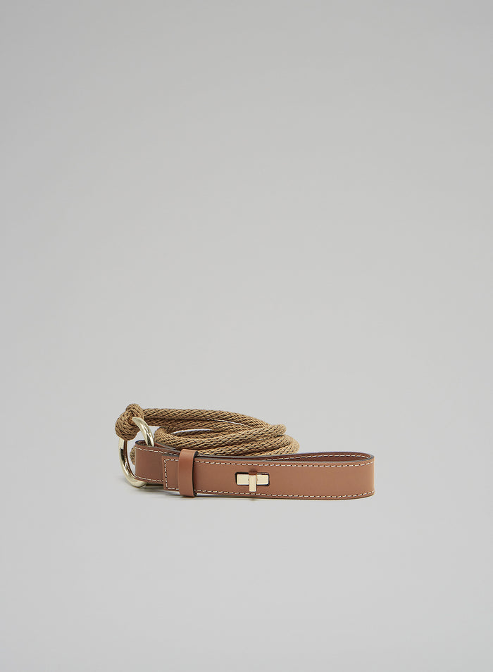 LEATHER AND COTTON BELT