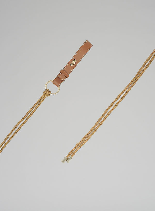 LEATHER AND COTTON BELT