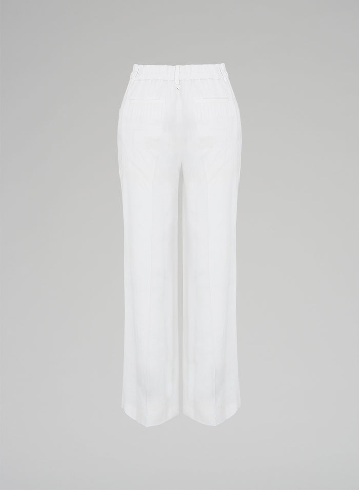 PANTALONI SARTORIALI IN MISTO LINO
