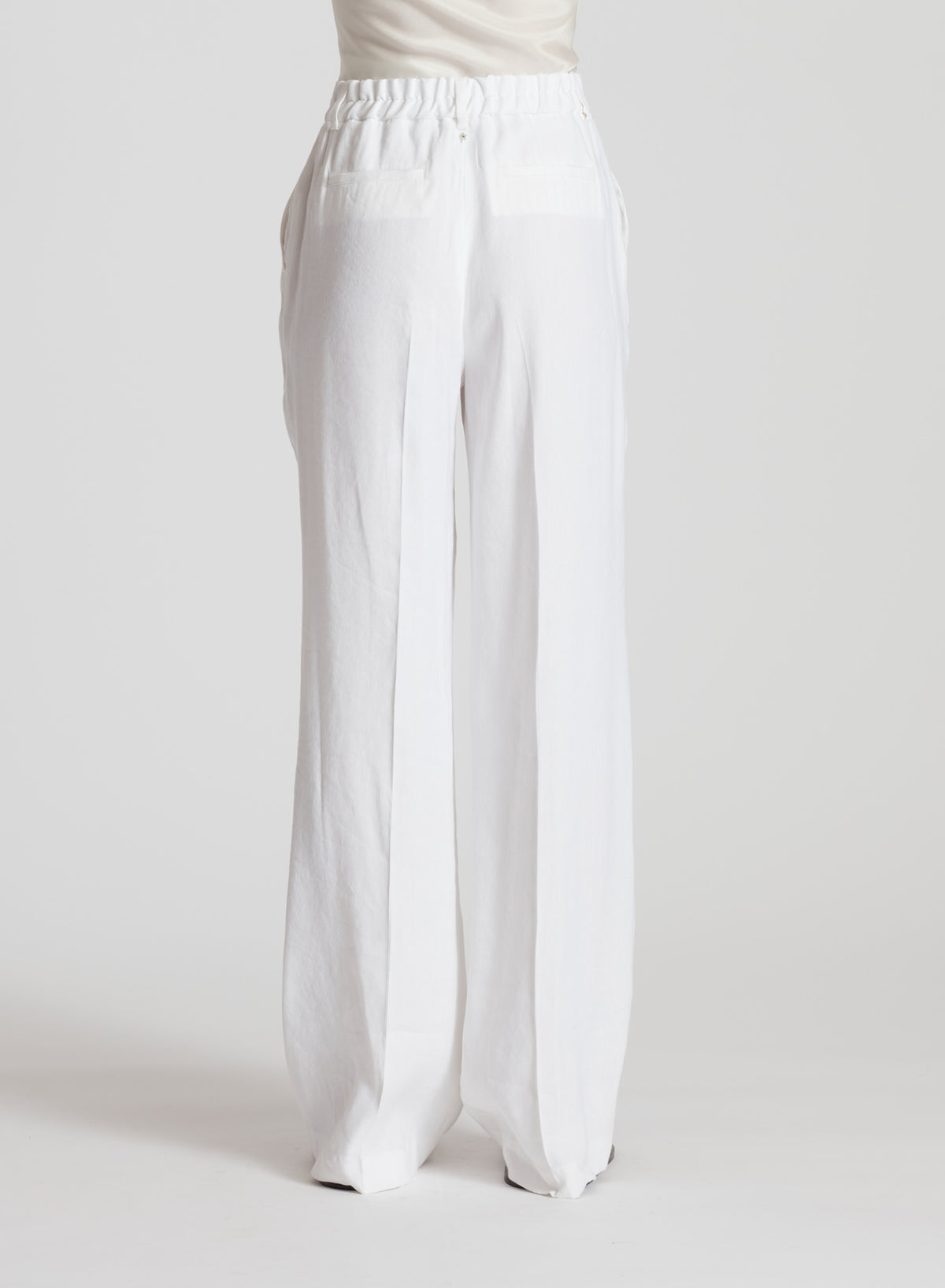PANTALONI SARTORIALI IN MISTO LINO