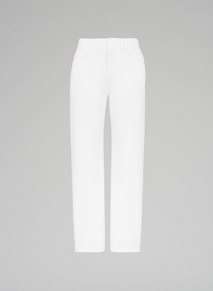 PANTALONI A VITA ALTA IN DENIM