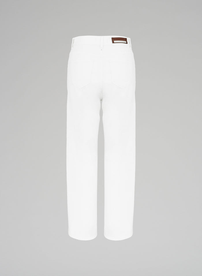 PANTALONI A VITA ALTA IN DENIM