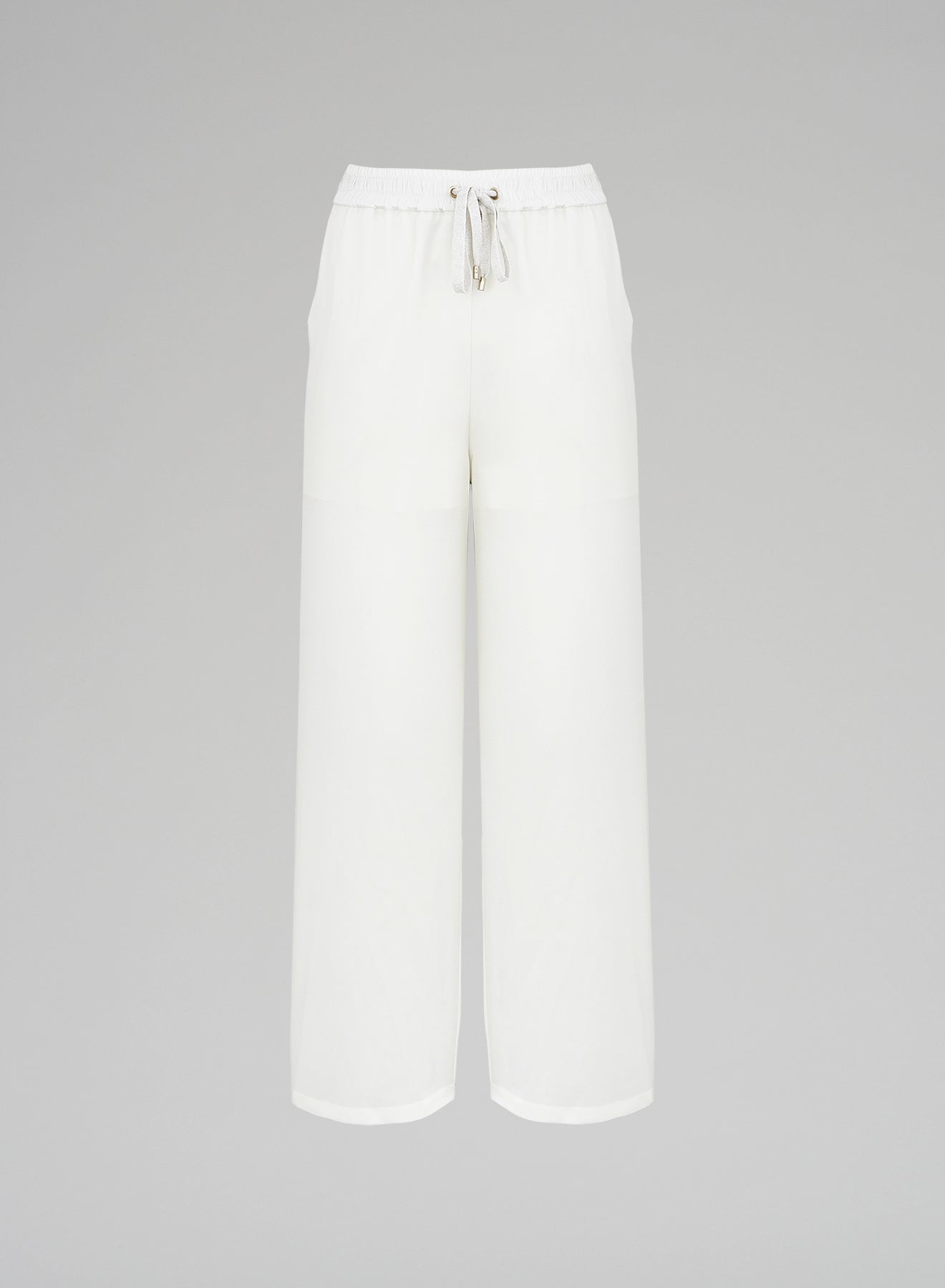 Gillia Talia Linen pants  ジリア リネンパンツ 白 100% Linen Broad Elastic Waistband Pants TALIA – LINTICO
