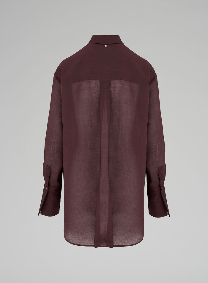 MAXI CAMICIA IN RAMIE