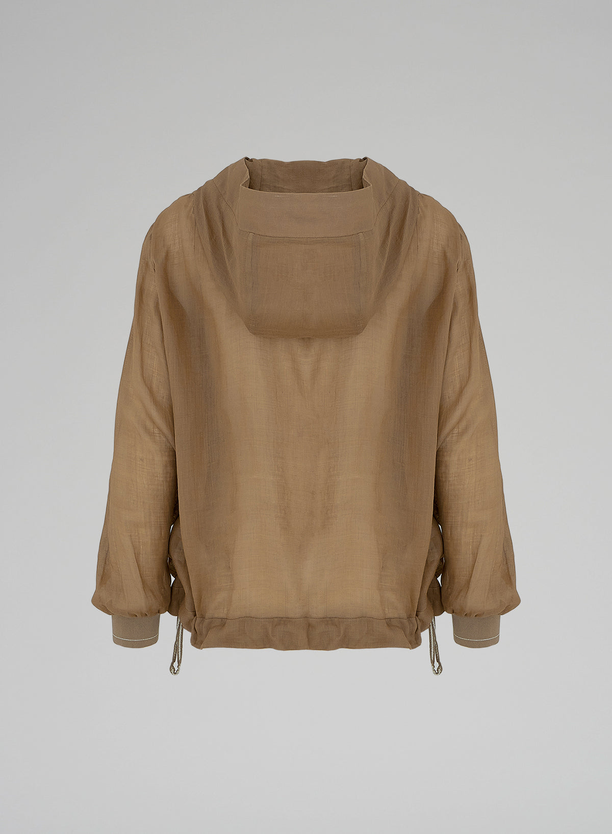 BOMBER IN RAMIE CON CAPPUCCIO