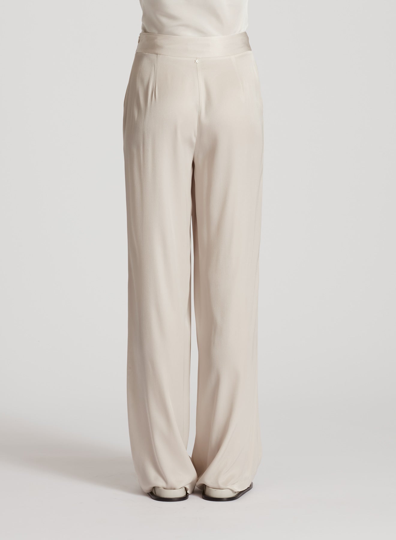 SILK TWILL PALAZZO PANTS