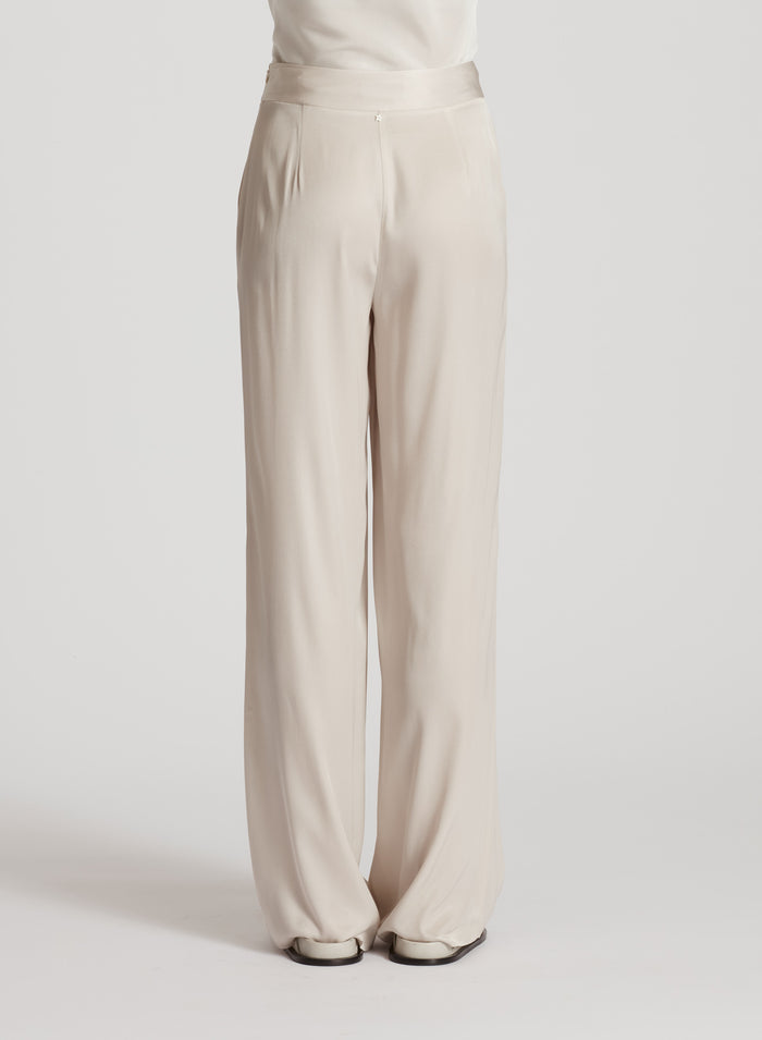 SILK TWILL PALAZZO PANTS