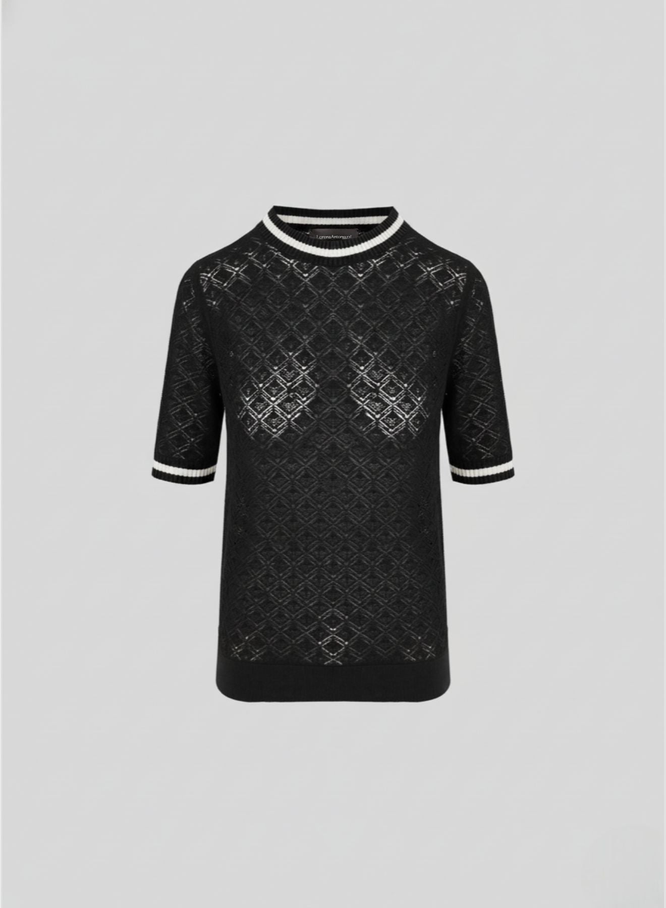 COTTON LACE KNIT T-SHIRT
