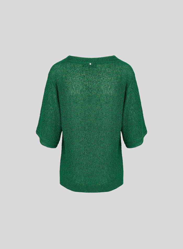 MAGLIA IN PUNTO MOSSO IN MISTO VISCOSA