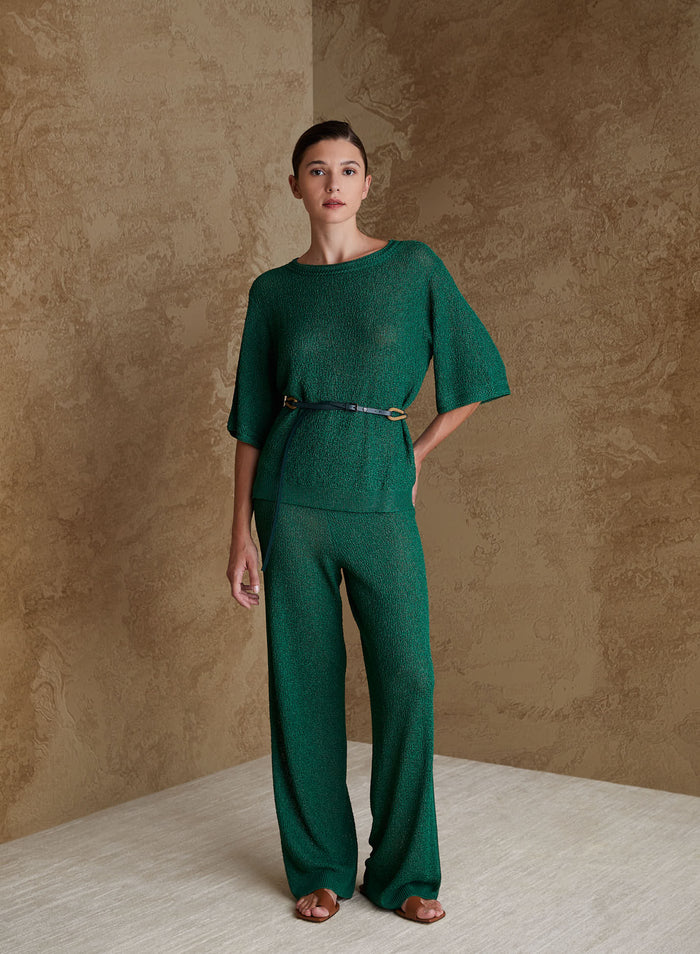 MAGLIA IN PUNTO MOSSO IN MISTO VISCOSA