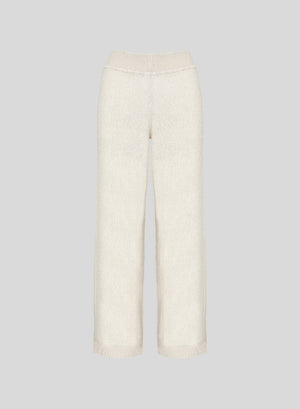 PANTALONI IN PUNTO MOSSO IN MISTO VISCOSA