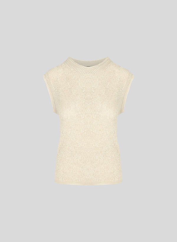 TOP IN PUNTO MOSSO IN MISTO VISCOSA