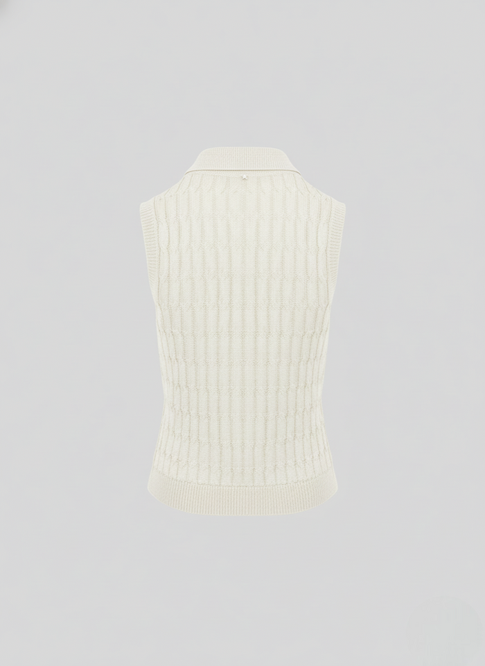 KNIT VISCOSE POLO WITH ICONIC FLAT BRAID