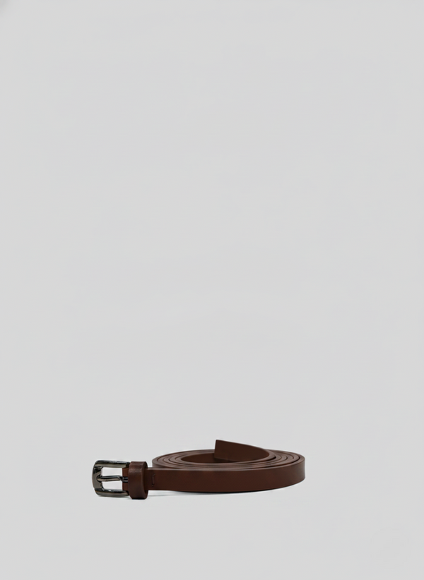 SMOOTH LEATHER SLIM BELT