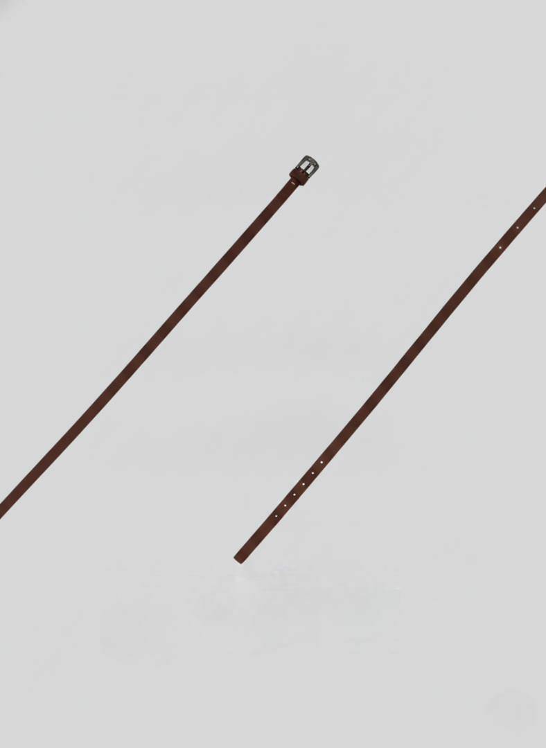 CINTURA SOTTILE IN PELLE LISCIA