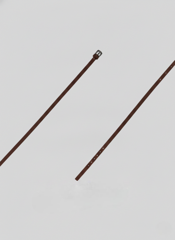 SMOOTH LEATHER SLIM BELT