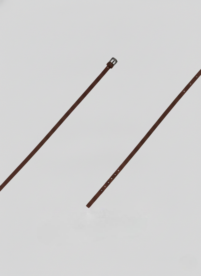 CINTURA SOTTILE IN PELLE LISCIA
