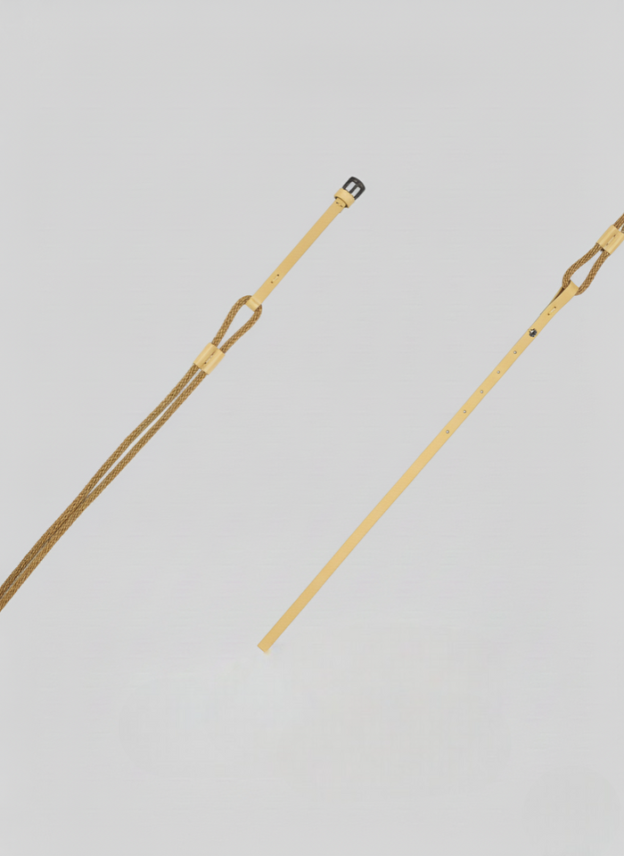 LEATHER AND ROPE BELT