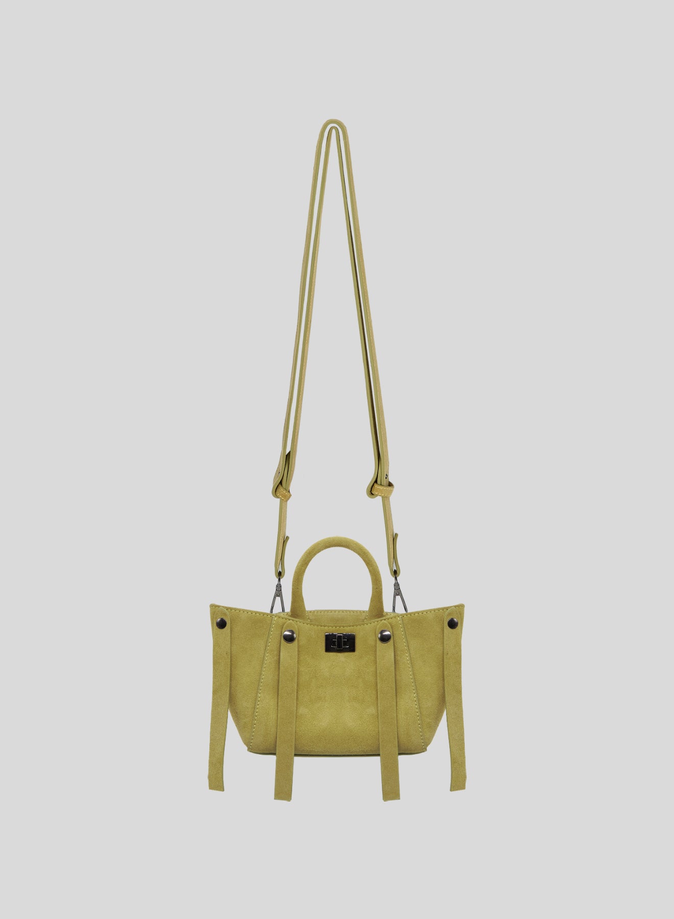 ICONIC SMALL SUEDE SHOULDER BAG