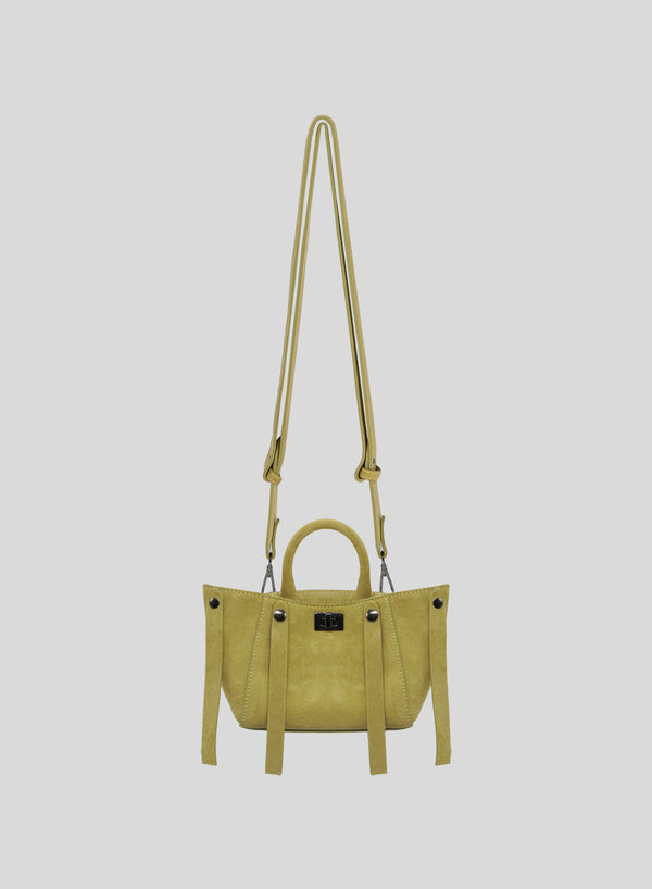 BORSA ICONICA A TRACOLLA PICCOLA IN CAMOSCIO