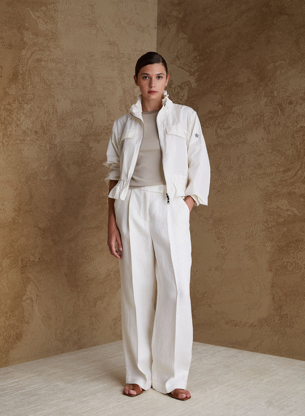 PANTALONI SARTORIALI IN RESCA DI LINO