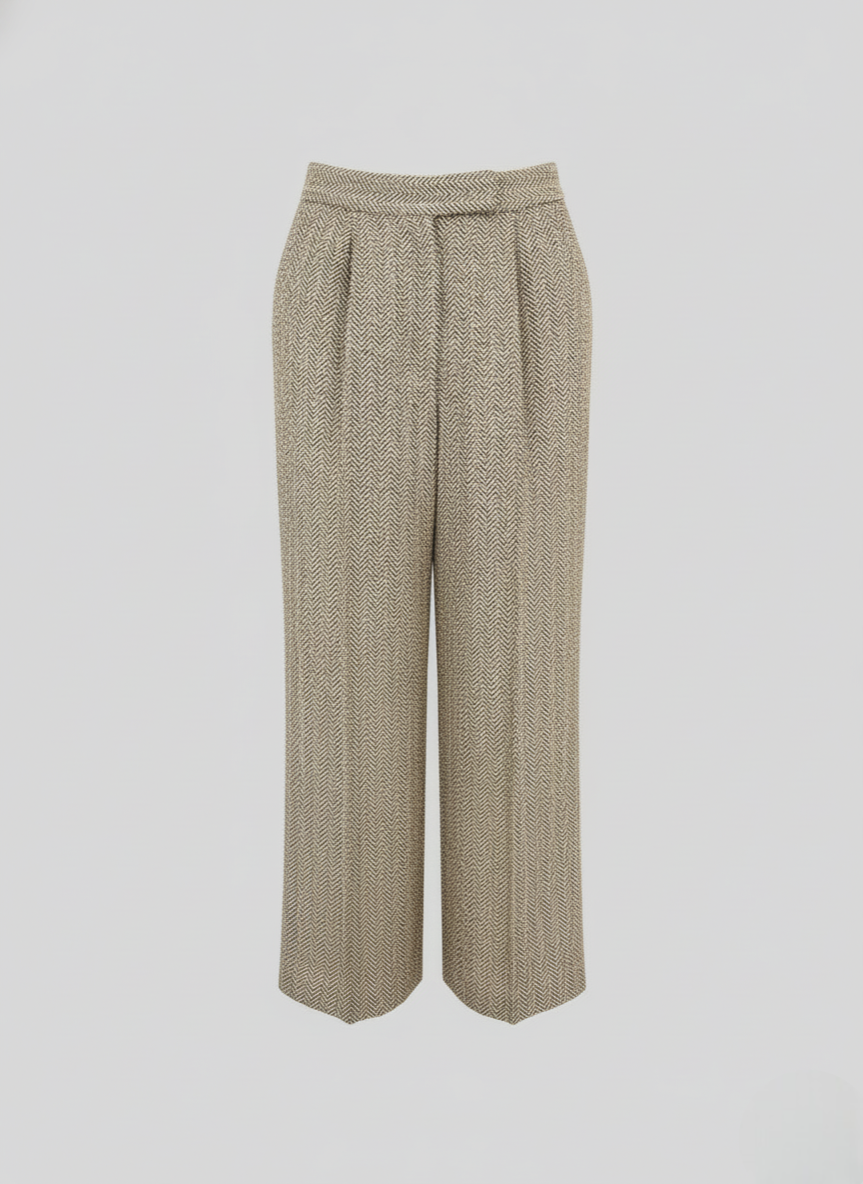 PANTALONI SARTORIALI IN RESCA DI LINO