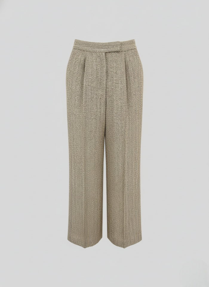 PANTALONI SARTORIALI IN RESCA DI LINO