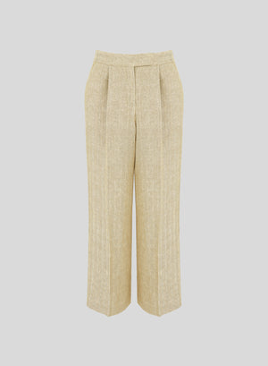 PANTALONI SARTORIALI IN RESCA DI LINO