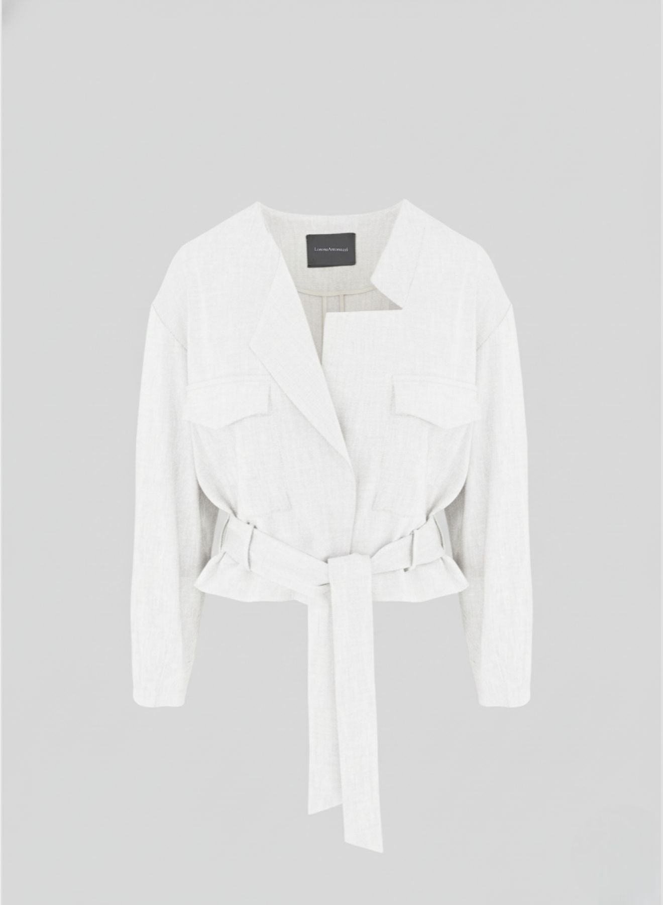 LINEN AND VISCOSE BLEND SAHARA JACKET