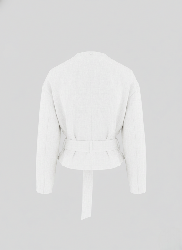 LINEN AND VISCOSE BLEND SAHARA JACKET