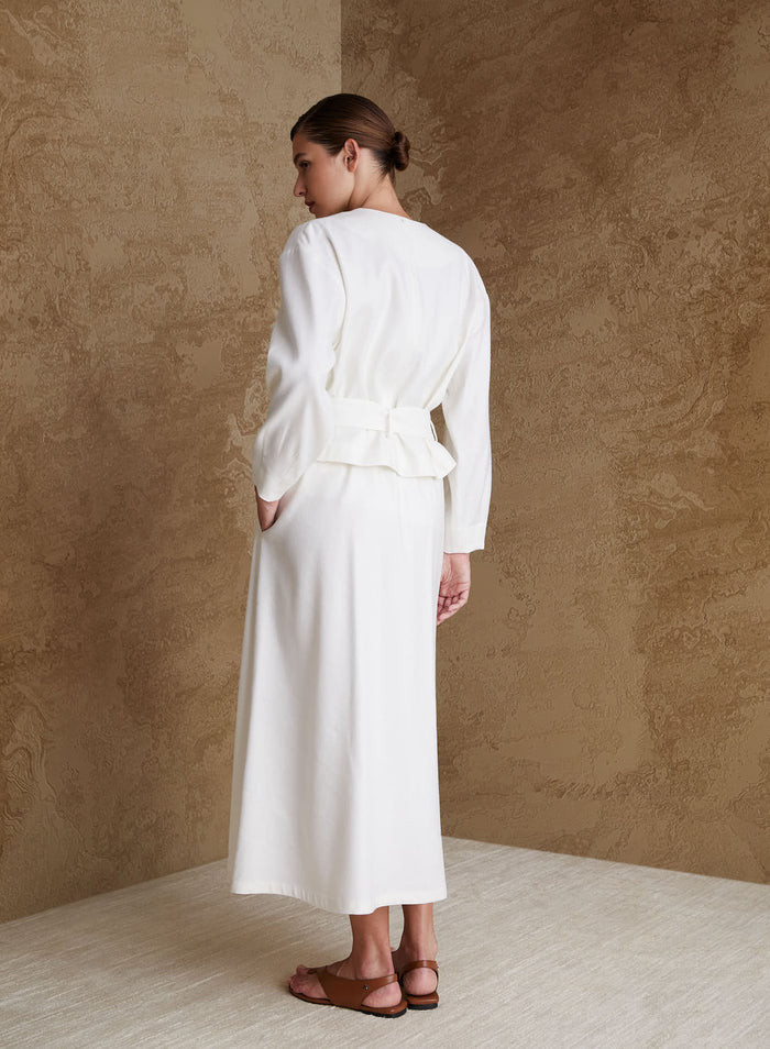 LINEN AND VISCOSE BLEND SAHARA JACKET