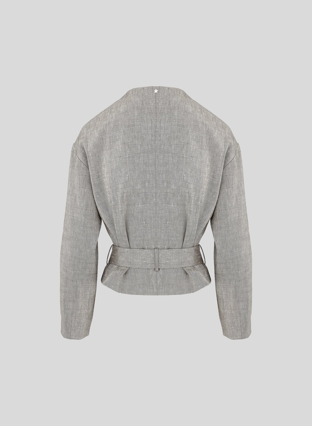LINEN AND VISCOSE BLEND SAHARA JACKET