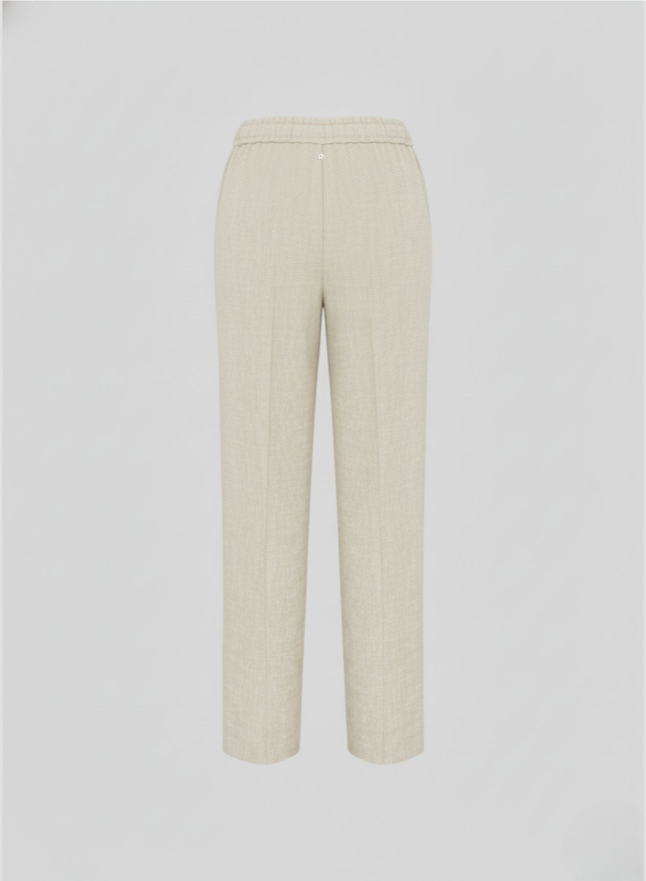 WIDE LEG TROUSERS IN LINEN AND VISCOSE BLEND