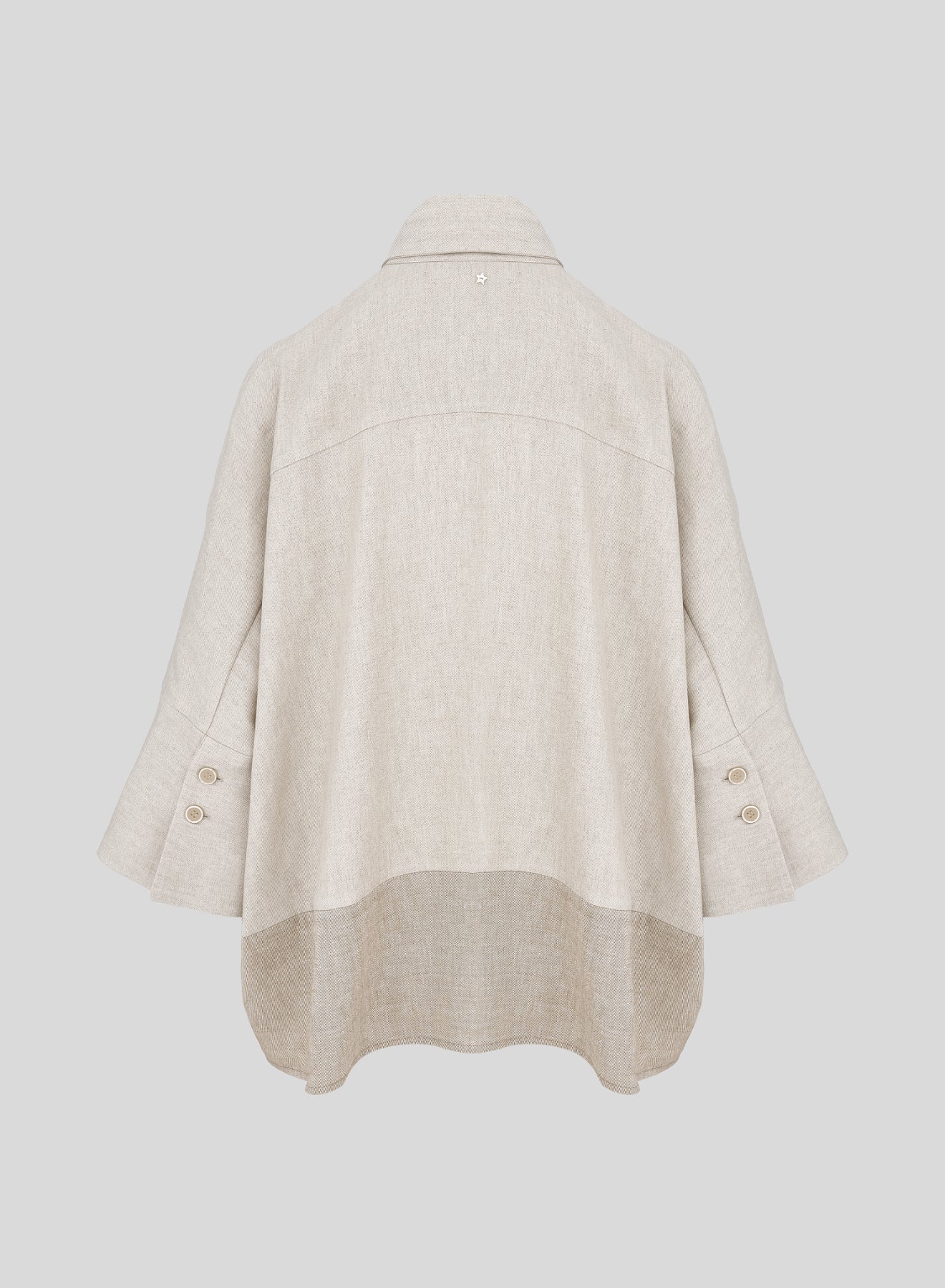OVERSIZED LINEN-BLEND SHIRT