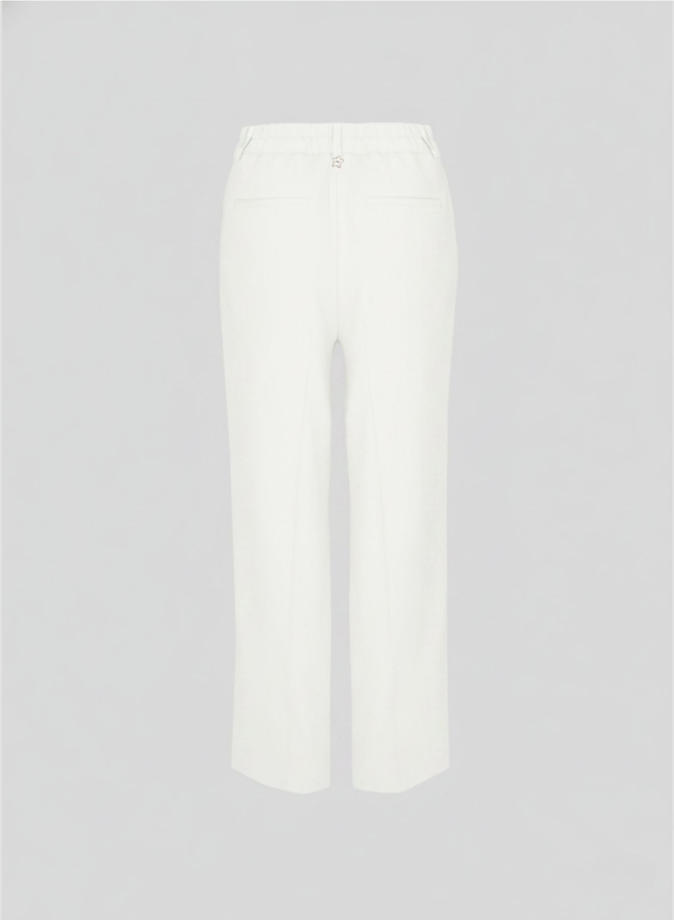 PANTALONI SARTORIALI IN LINO E VISCOSA STERTCH CON DETTAGLI IN RAMIE